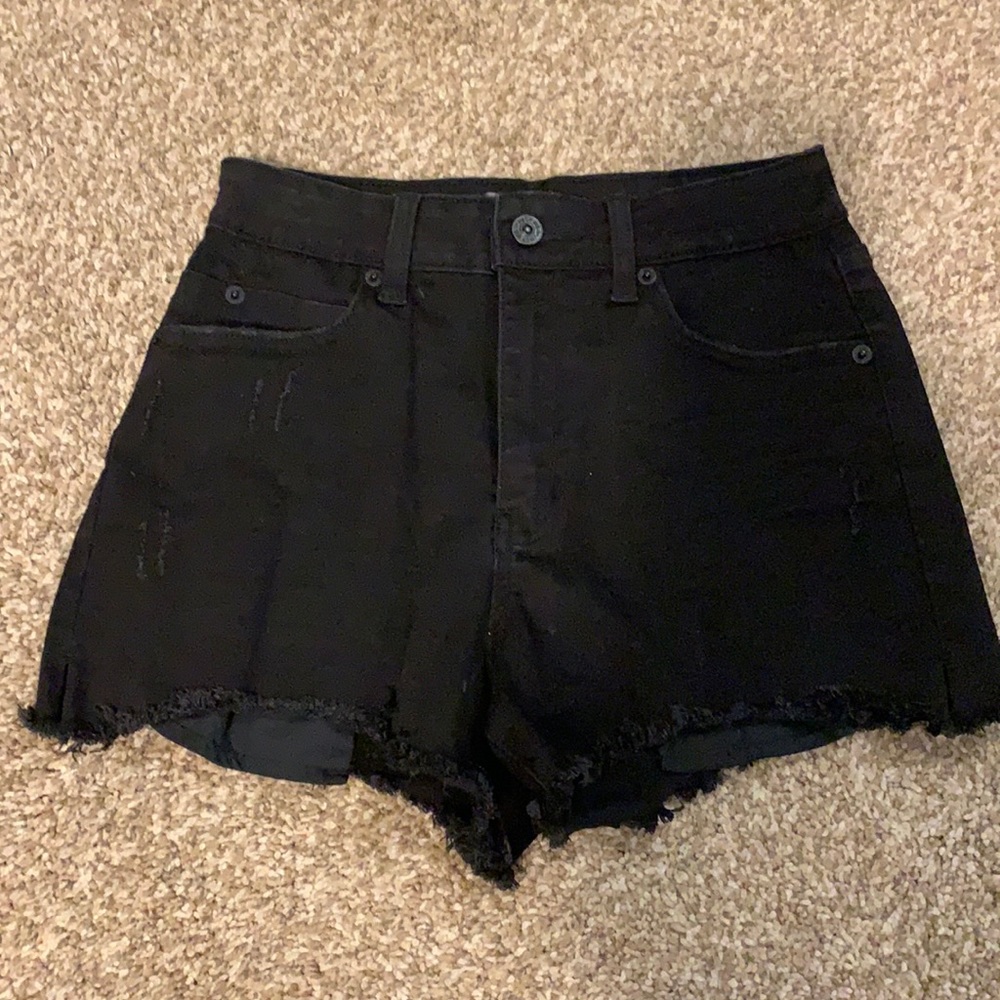 Black high waist Jean shorts